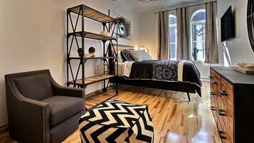 Desk, iron/ironing board, travel cot, free WiFi