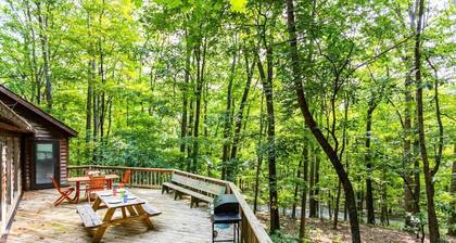 Huge Cabin w Hot Tub, Deck, Grill & WiFi