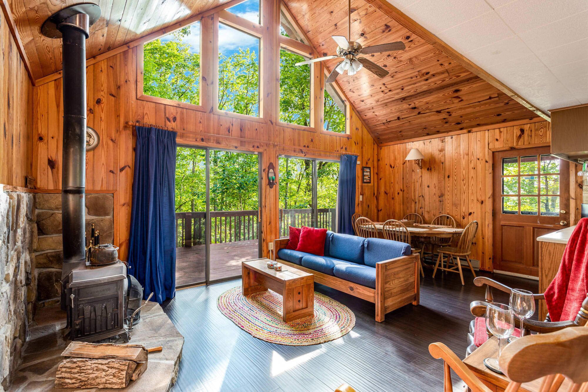 TV, fireplace, offices