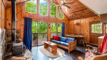 TV, fireplace, offices