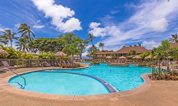Indoor pool, outdoor pool