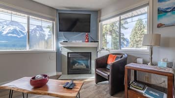 Family Condo | Living area | Fireplace