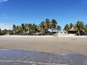 On the beach, sun-loungers - #3 Bungalow La Perla (Playa Azul)