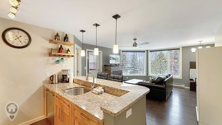 Interior. Impressive Ski Hill View Ski hill Condo.