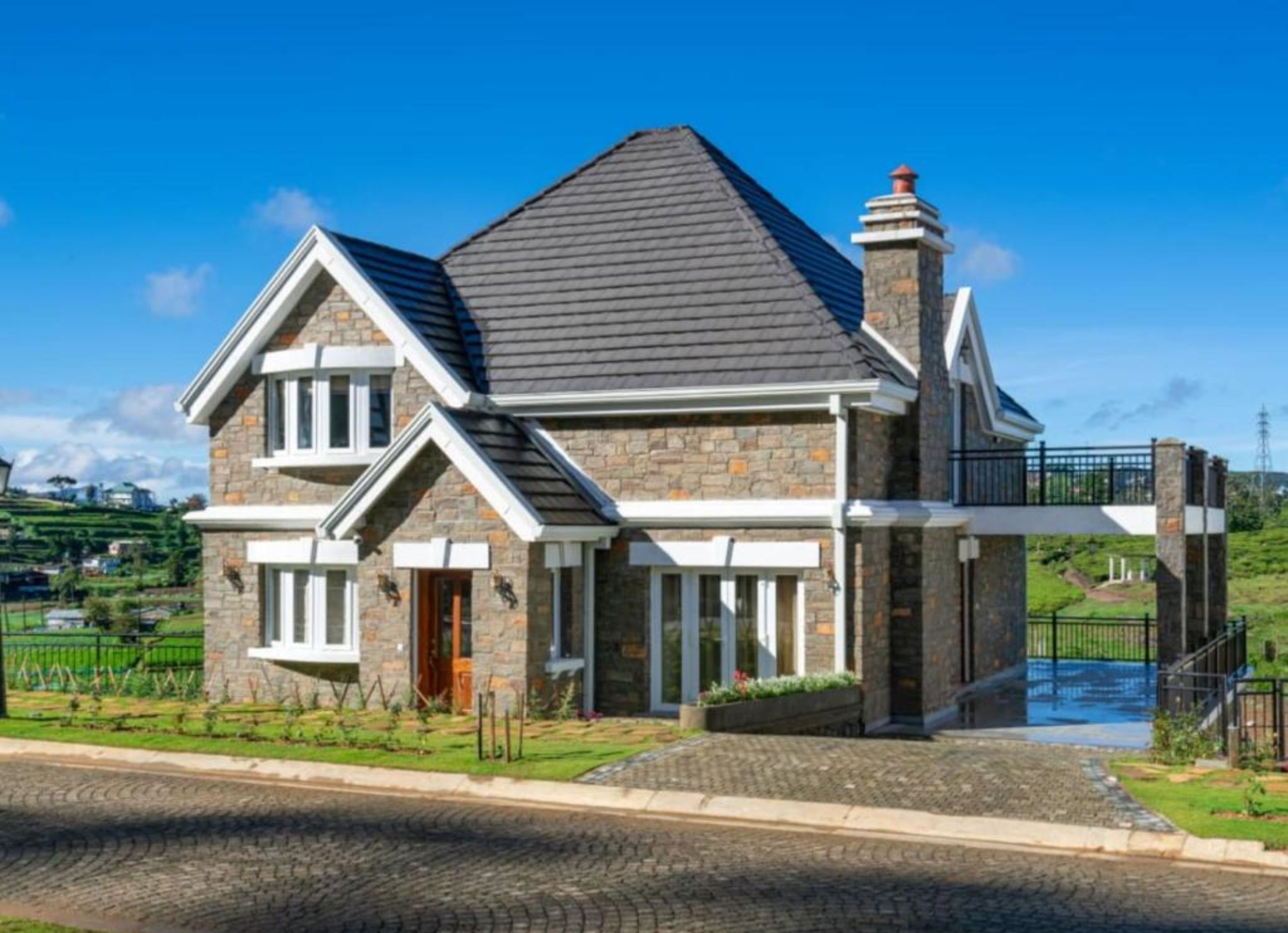 A szálláshely homlokzata