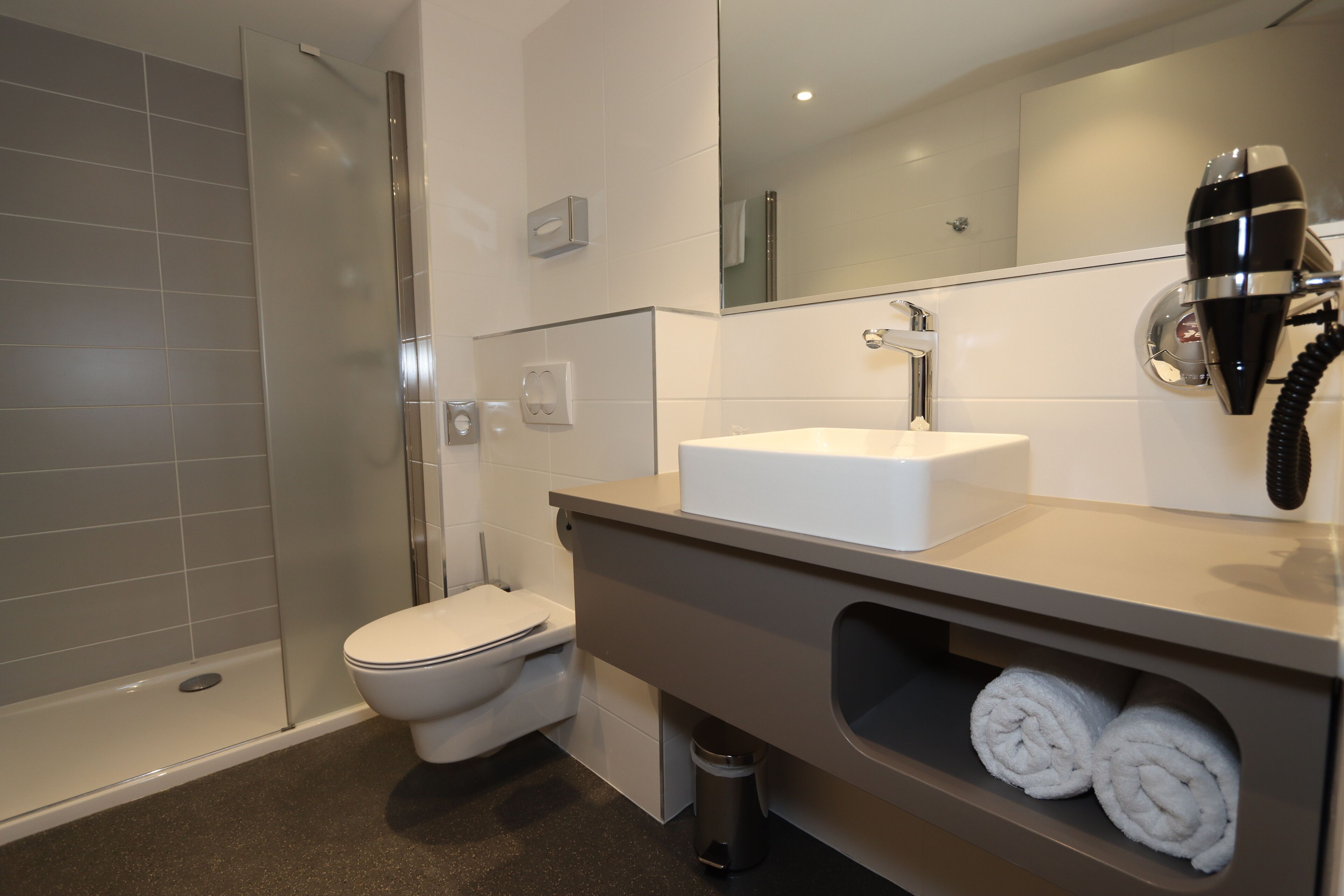 superior triple studio | bathroom | hair dryer