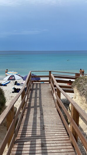Vlak bij het strand