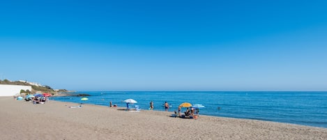 Vlak bij het strand