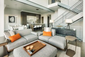TV, fireplace, stereo, offices