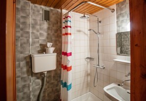 Shower, toilet paper