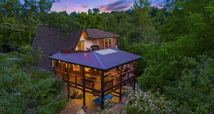 A-Frame w/ Trails, Hot Tub & Views | 20 Mins to Asheville + Biltmore Pass