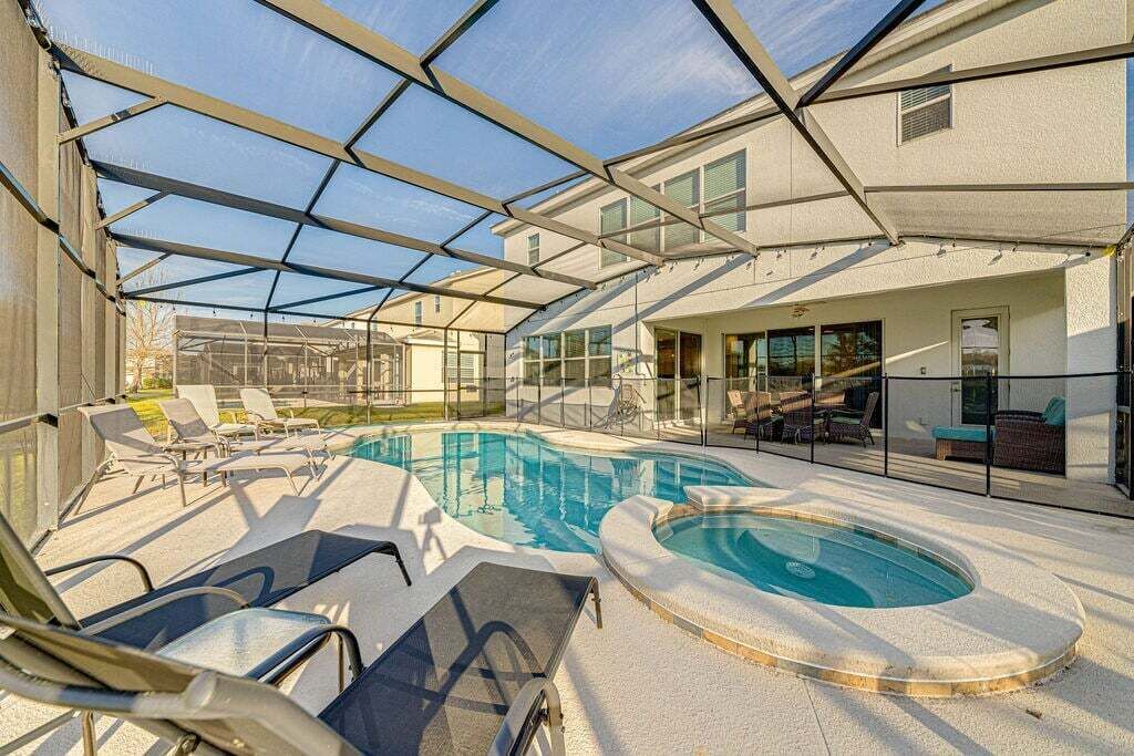 A heated pool