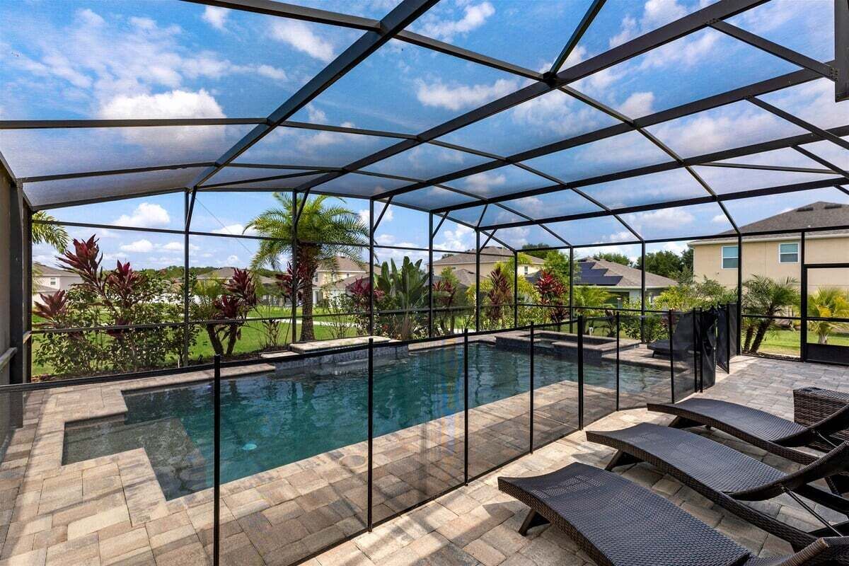 A heated pool