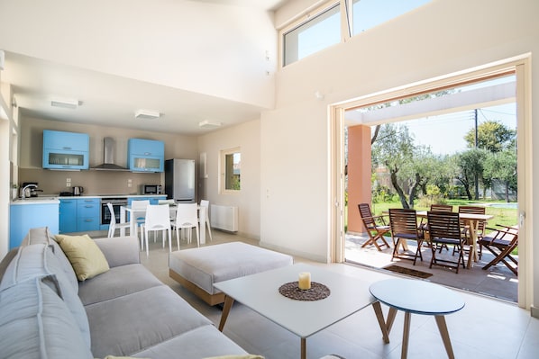 Luxury Villa, 2 Bedrooms, Private Pool, Ground Floor | Living area