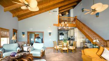 Room, Multiple Beds, Private Pool, Ocean View | Living room | TV