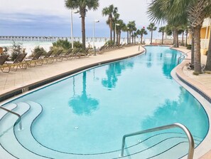 Una piscina riscaldata