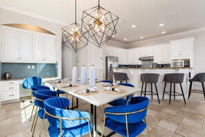 Fridge, microwave, oven, stovetop - Paradise Point | 5 Bed, 5.5 Bath Luxury Villa with Private Pool, Galaxy Arcade (Kissimmee)