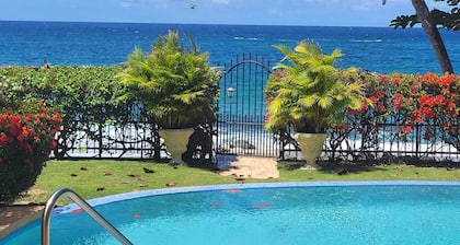 Beachfront 1 Bedroom Apartment on Courland Bay with Salt Water Pool.