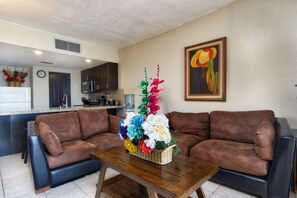 TV, DVD player, stereo