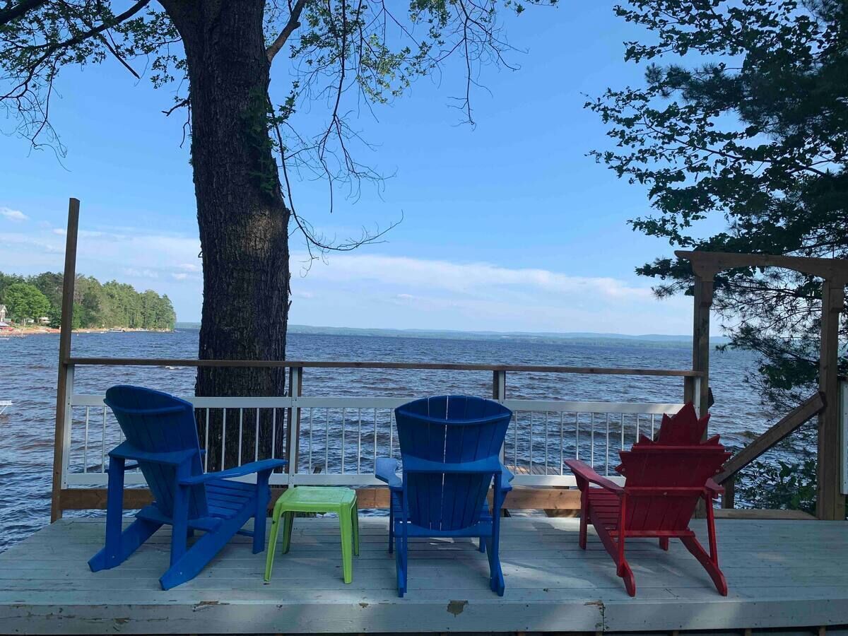 Beautiful view overlooking the lake