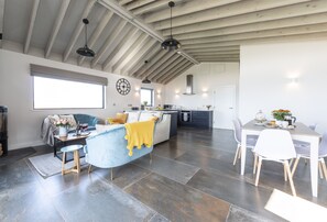 Televisión y chimenea 