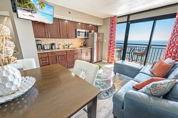 - Cook, dine, and relax with the ocean as your backdrop - Fully equipped kitchen, comfortable seating, and endless sea views make every moment special - Whether sharing a meal or sipping coffee, this space is designed for unforgettable memories