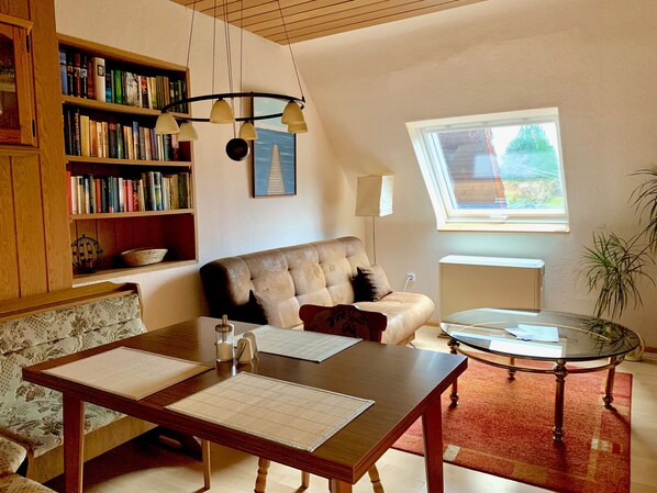 Televisión, libros y estéreo 