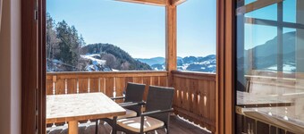 Appartamento vacanze "Sonnenschein" vicino a Seiser Alm con vista sulle montagne e balcone