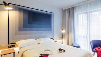 Minibar, in-room safe, desk, blackout curtains
