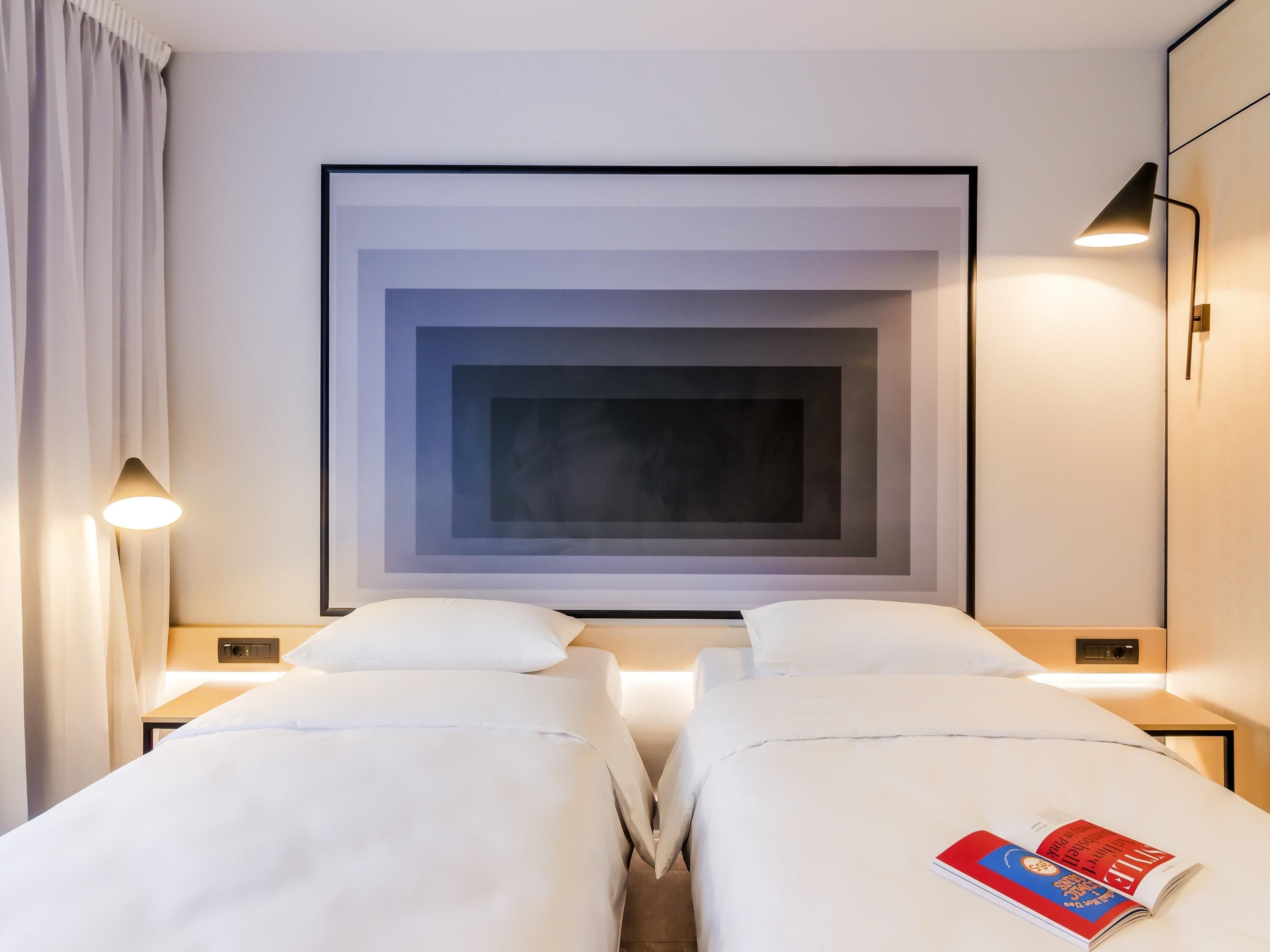 Room, 2 Twin Beds | Minibar, in-room safe, desk, blackout drapes