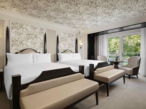 Deluxe Double Room, 2 Queen Beds, Balcony | Hypo-allergenic bedding, minibar, desk, soundproofing