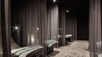 Couples treatment rooms, sauna, hot tub, steam room, Turkish bath