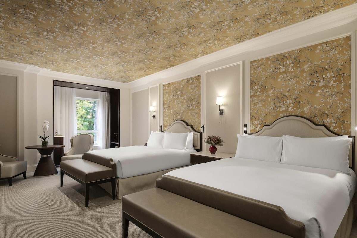 Fairmont, Room, 2 Katil Kelamin (Double) | Peralatan tempat tidur hipoalergenik, bar mini, meja, kalis bunyi 