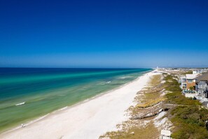 Beach nearby, sun-loungers