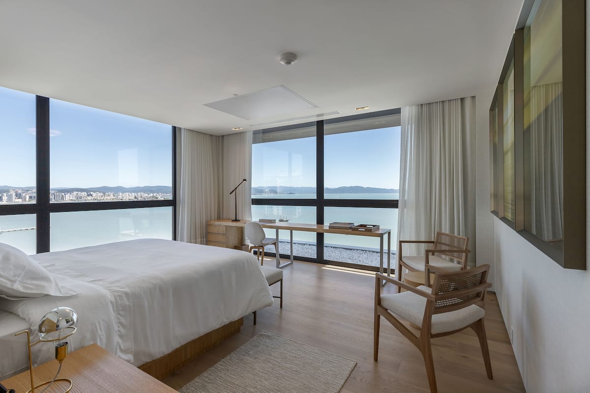 Suite LK Aqua | 1 Schlafzimmer, hochwertige Bettwaren, Pillowtop-Betten, Minibar