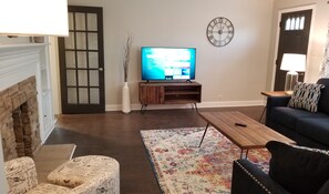 TV, DVD player, offices