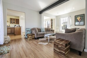 TV, DVD player, books