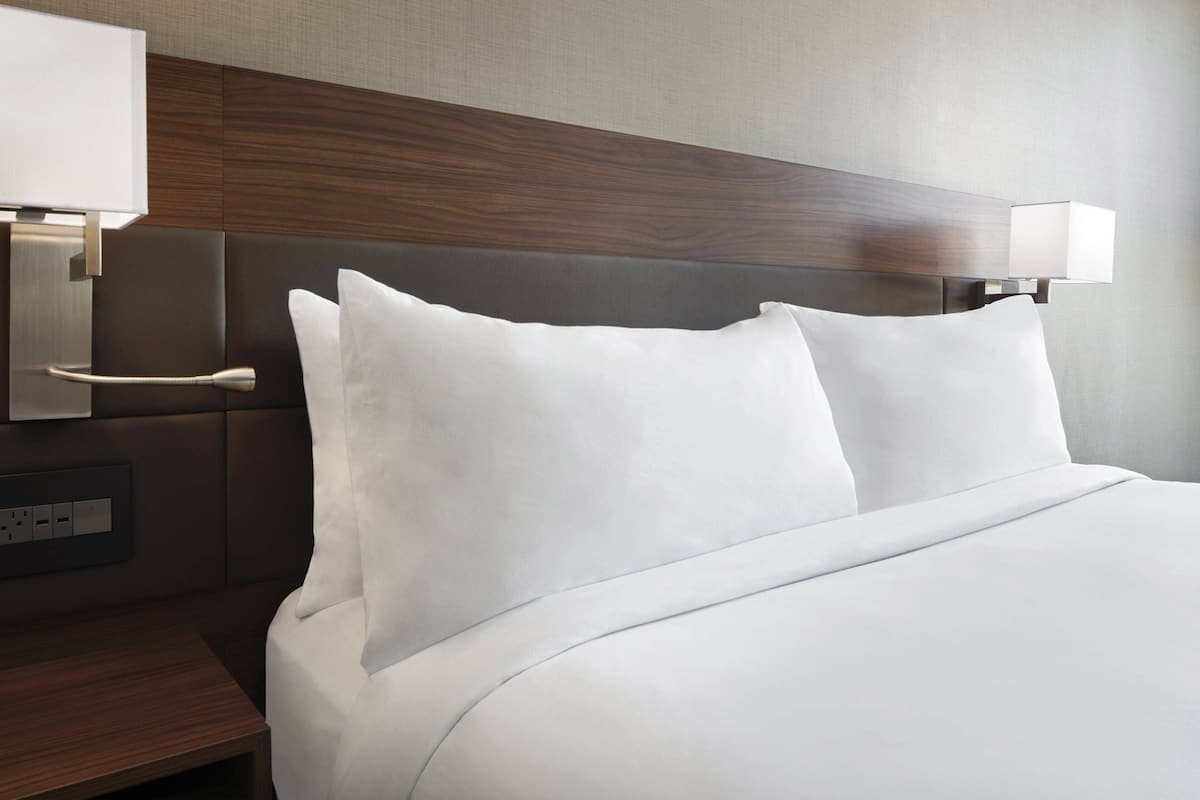 Hypo-allergenic bedding, in-room safe, desk, laptop workspace