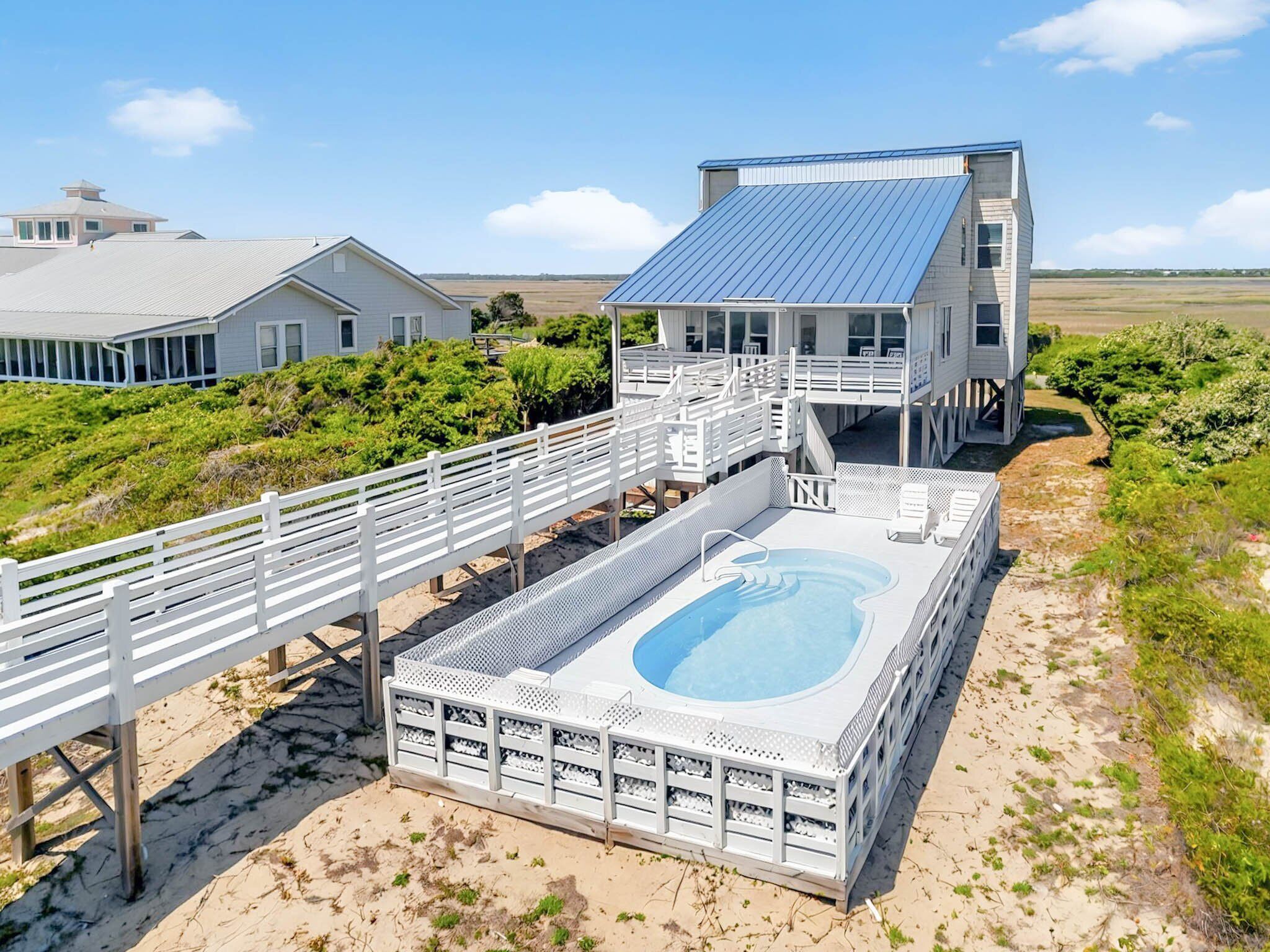 Een verwarmd zwembad