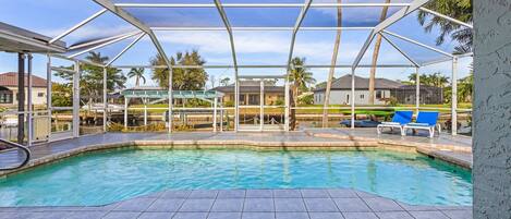 Una piscina climatizada
