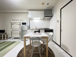 Apartment, Non Smoking | Private kitchenette | Fridge, microwave, stovetop, electric kettle - Gojo sefi-apartment 101 (Kyoto)