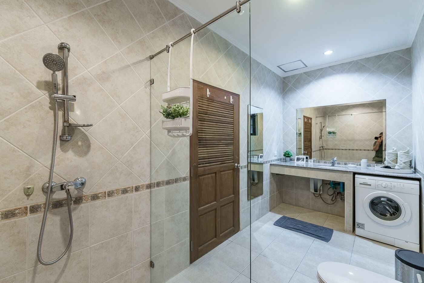 Villa, 2 Schlafzimmer | Dusche im Bad