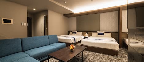 Chambre, non-fumeurs (Deluxe E) | 1 chambre, Wi-Fi gratuit, draps fournis