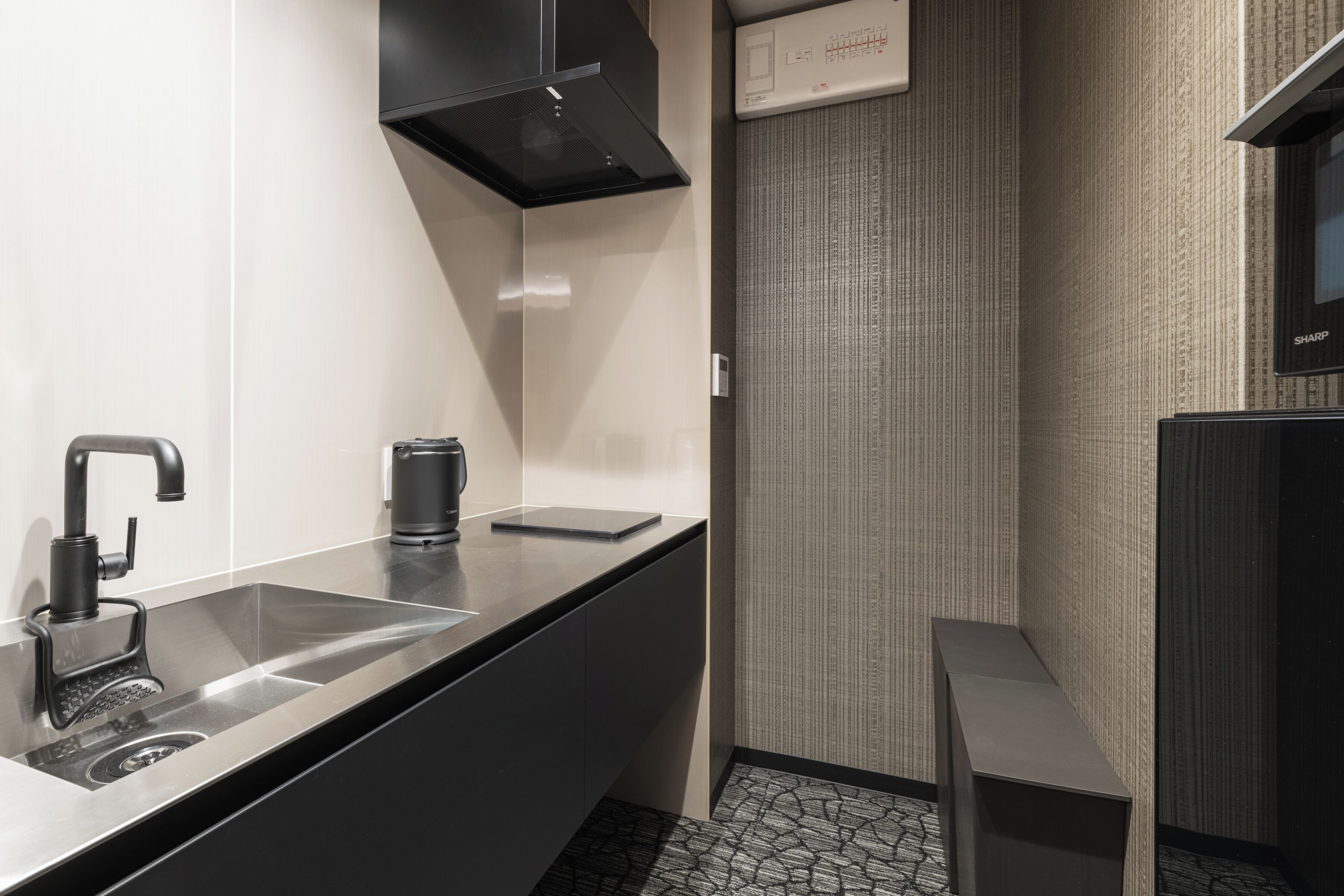 superior c, non smoking | private kitchen | fridge, microwave, stovetop, electric kettle