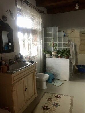 Serviettes fournies, savon