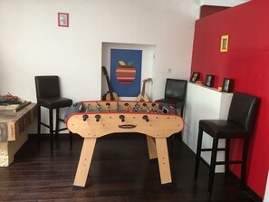 Game room - Spacious Gîte with Private Pool, Near Nature Park & Attractions in Lorraine (Athienville)