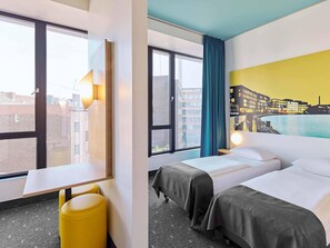 Twin Room | Desk, free WiFi, bed sheets - B&B HOTEL Münster Hafen (Münster)