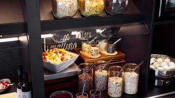 Daily buffet breakfast for a fee