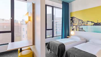 Desk, WiFi (free), bed sheets