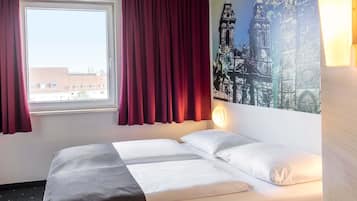 Doppelzimmer | Schreibtisch, schallisolierte Zimmer, kostenloses WLAN, Bettwäsche